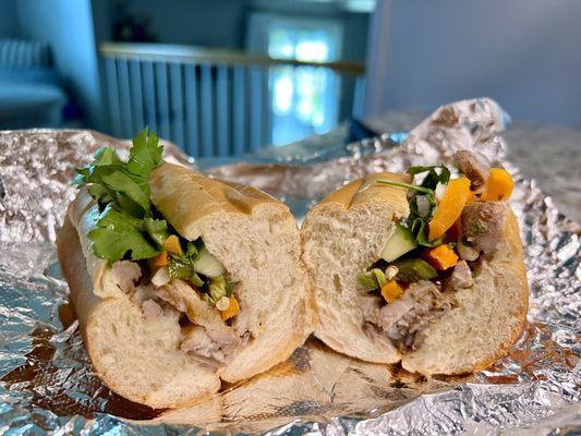 Grilled Lemongrass Marinated Pork Sandwich - Flavors were definitely pretty good but small size. Better and bigger bahn mi's out there.
