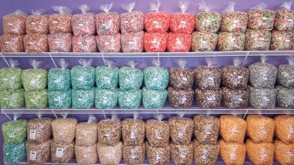 Over 40 crazy flavors of air popped deliciousness!