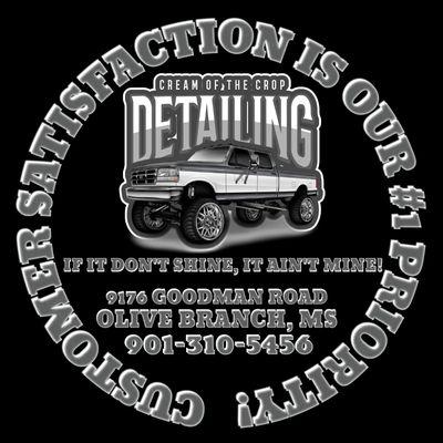 Cream Of The Crop Detailing
9176 Goodman Road
Olive Branch, MS 38654
(901)310-5456