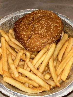 Classic Hamburger and fries