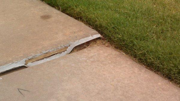 Sidewalk Trip Hazard