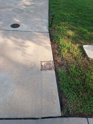 Poor edging!
