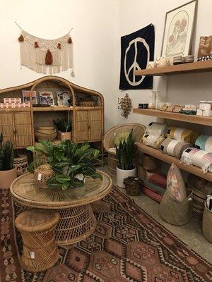 Bohemian General and Gunn and Swain have boho home decor and beach blankets.