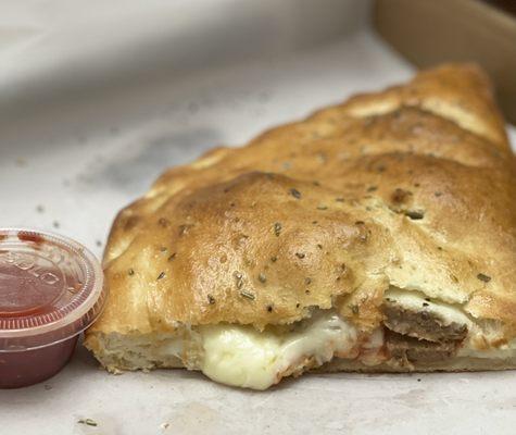 Meatball Stromboli. Very large! Great crust.
