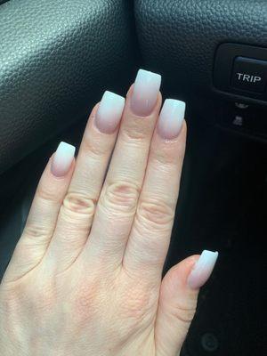 Full set ombré French tip