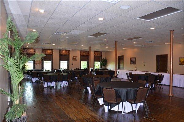The Copper Room banquet space at Hidden Creek.