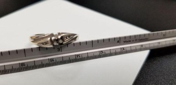 Before. My engagement ring. Sterling silver.