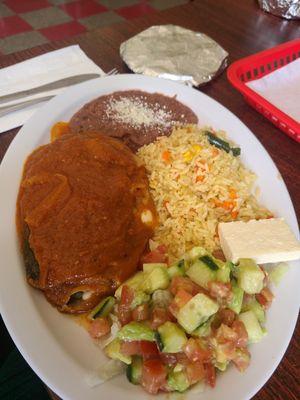 Chile relleno plate