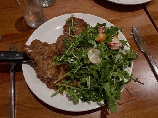 Pork Milanese third visit I already had it twice! Moist and delicious.
