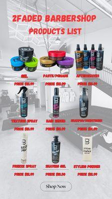 2 faded Lv3 hair products