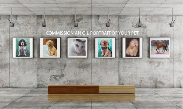 Commission a portrait of your pet--Award-winning, New York artists.