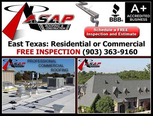 East Texas Residential And Commercial Roofing