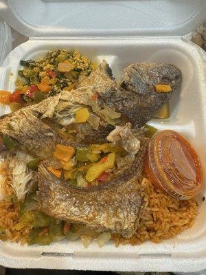 Jollof, Egusi & Whole Fish