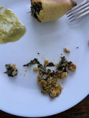 Sharp plastic in food