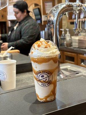 caramel large with coffee way too sweet