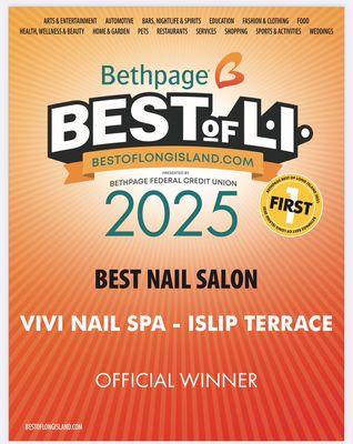 Voted Best Nail Salon on Long Island in 2025