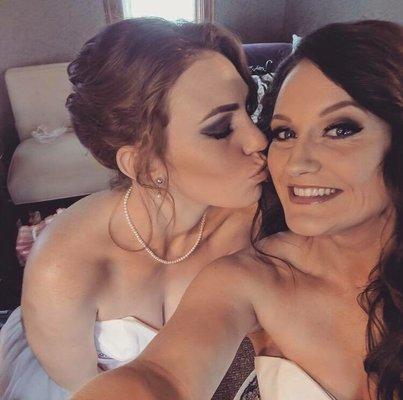 Updo for the wedding.