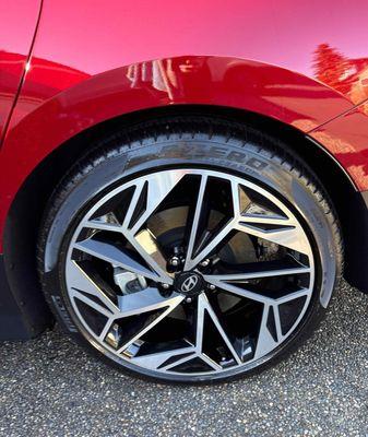 P&S Brake Buster tire/wheel cleaner and Adam's Graphene tire dressing.