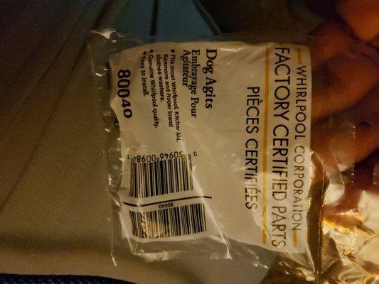 Great to have on hand for a 15 year old washer that is still kicking