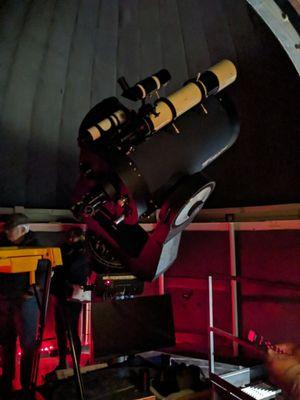 Telescope on the rooftop