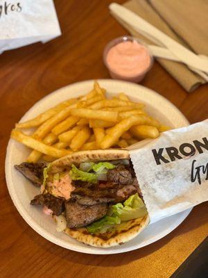 Steak kabob value meal