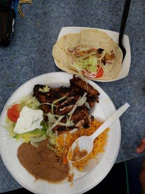 I don't know what I got, but it was delicious and I had leftover the next day.  But someone stole it from the company fridge... So mad!