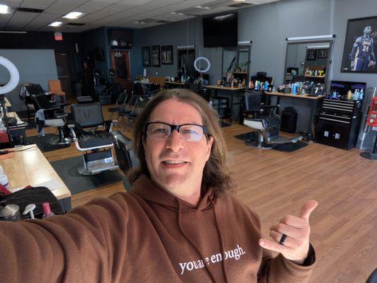 Before my hair was cut