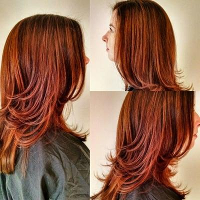 Red and copper tones for this beauty!!