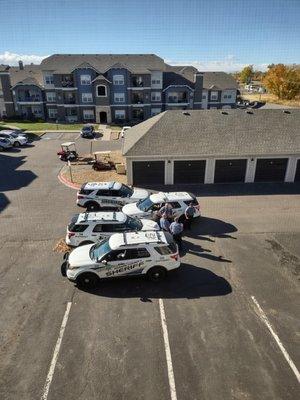 Hard at work, your taxpayer dollars, didn't help with an eviction at all