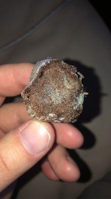 Moldy donut hole
