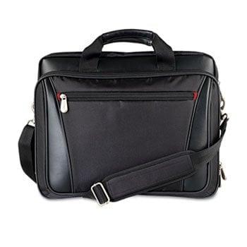 Laptop Business Case, Nylon/Vinyl, 15-1/4 x 4-1/2 x 12-1/4, Black