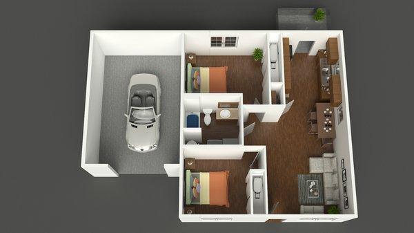 2 Bedroom 1 Bathroom