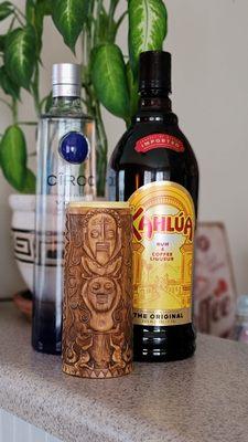 Ciroc Vodka and Kahlua