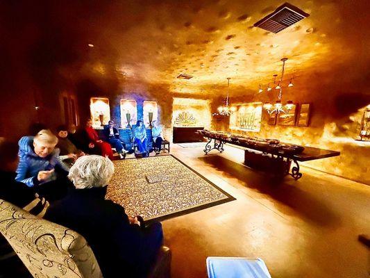 Wine cave sound bath