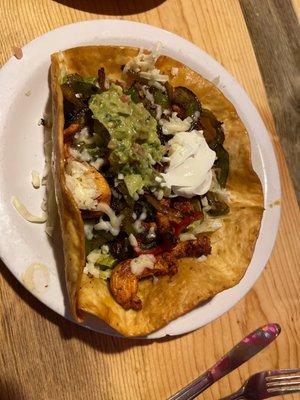 Mi Mexico chicken beans on side