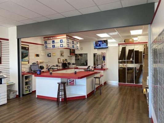 Inside Store after reopen after the fire