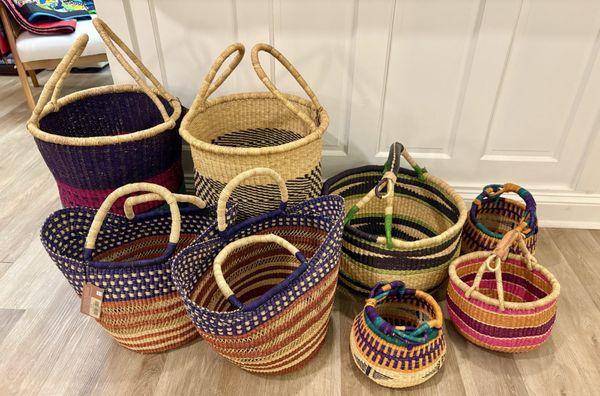 Lovely baskets - everything is handmade.