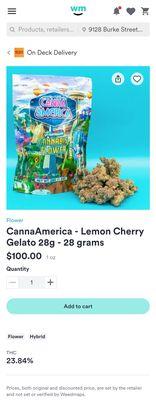 Nowhere does it show it's a sale price.