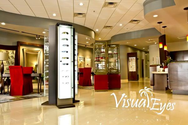 Brand New optical showroom at Mizner Park, Boca Raton FL.