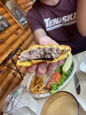 Overdone ham er that the kitchen refused to correct.