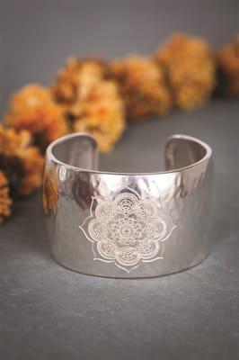 Sacred Lotus Cuff Bracelet