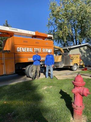 Another beautiful day working with great people in the community.