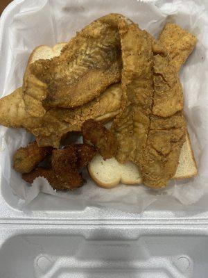 Never again..... oysters????? Really ??The oysters taste terrible.... For the price this is ridiculous....