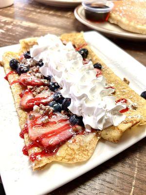 Nuts and berry crepe