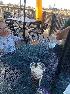 Yummy icecream and great view