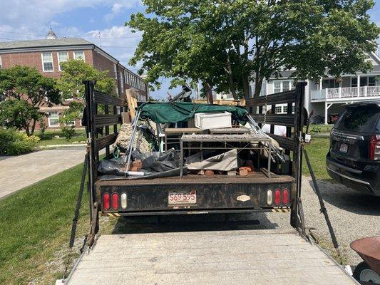 Big junk haul in Hull, MA.