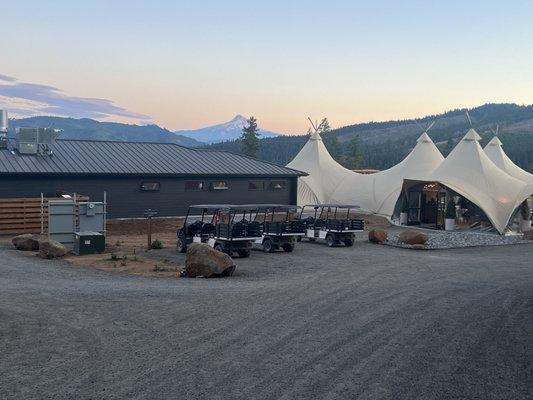View of Mt. Hood from the campsite