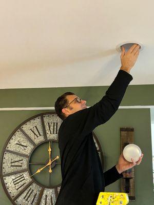 Ceiling Light Installation