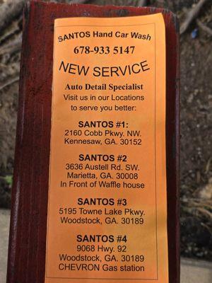 You will get a brochure with the other locations and pricing.