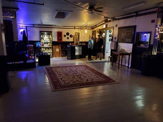 entry area. 8500 sf venue